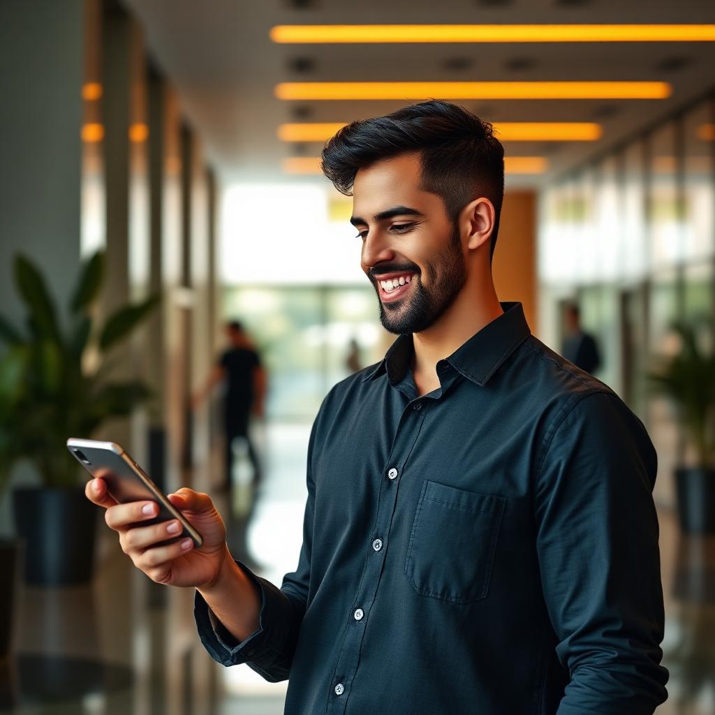 Trabalhadora brasileira com carteira assinada consultando informações no celular